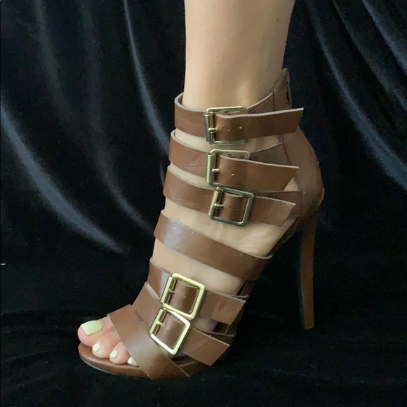 Sapphire Buckle Heels - Picture 3 of 4